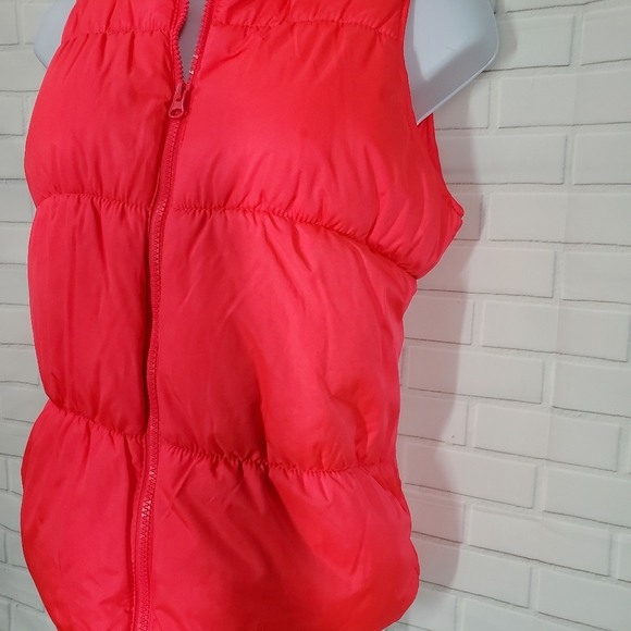 Old Navy Fuschia Flame Warm Winter Puffy Vest - Picture 2 of 11